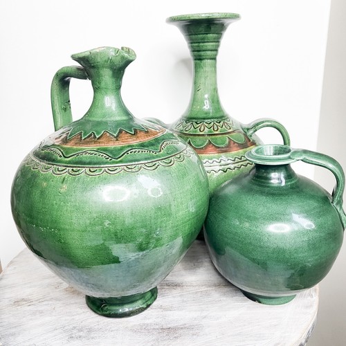 Vase spanish vert glaze - vase,