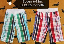 Boden 6-12m clam diggers cotton trousers 