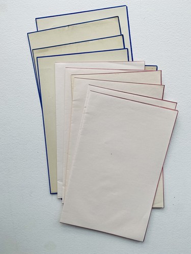 Ten double sheets victorian - ten, of