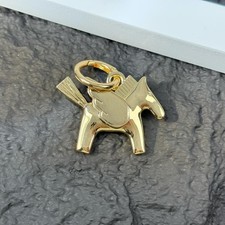 Gold Horse Bag Charm, Luxe