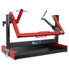 Sealey Single/Twin Cylinder Motorcycle Engine Stand 30kg - Red/Black MES01