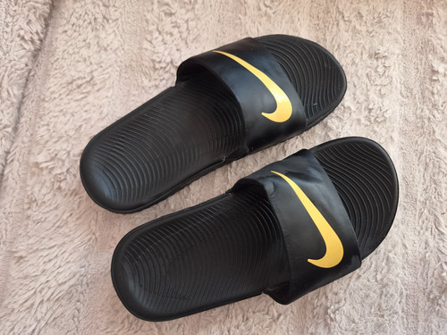 Nike kawa kids slides - kawa, black