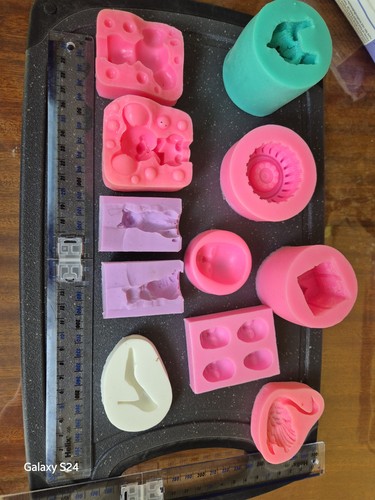 Silicone soap moulds various - silicone,
