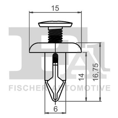 Fits fischer 30005 - 74-30005.5, clip