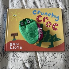 Crocodile Puppet Book NEW Story and Hand Puppet Crunchy Croc by Sam Lloyd