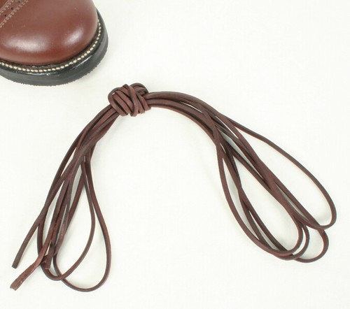 Brown leather long laces for - brown,