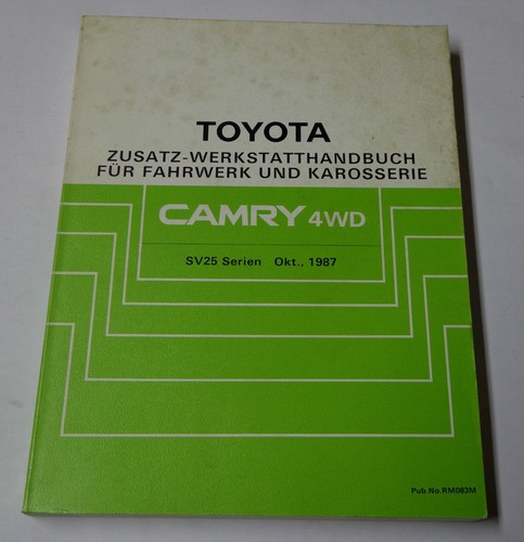 Workshop manual toyota camry - workshop, 4