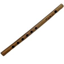 Carved Wooden Flute Blue Fife