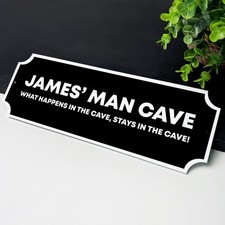 Personalised Man Cave Sign For