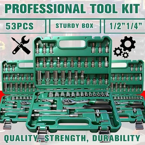 Piece impact socket set - 53-piece,