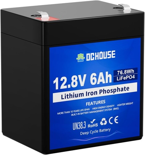 Dchouse 12v 6ah small - 12v, lifepo4