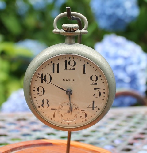 Antique 1892 elgin 17j - 17j, pocket