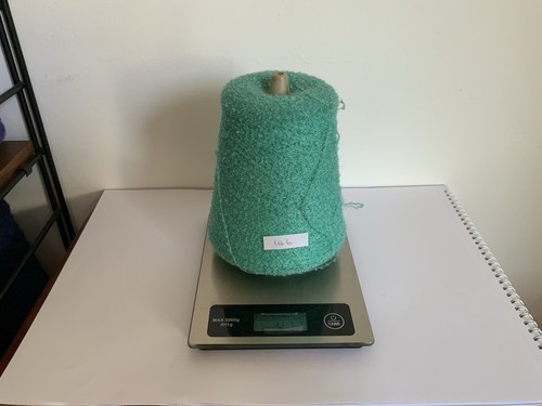 Aqua green textured knitting - green,