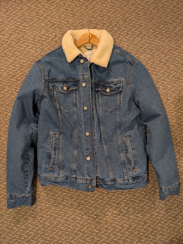 Outerwear sherpa lined denim - outerwear,