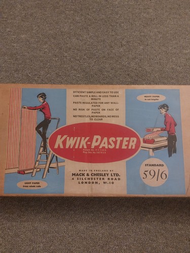 Vintage 1950s kwik - vintage, paste