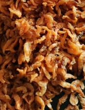 These sakura shrimp are shelled, consisting entirely of pure shrimp meat.