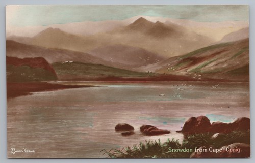 Postcard snowdon capel curig - postcard,