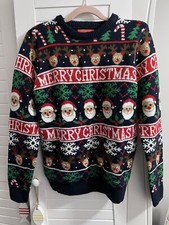 Primark Christmas Santa Claus Light Up Jumper  Sweater Size X Small Men’s Youth