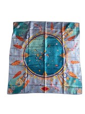 Vintage Must de Cartier Silk Scarf 35”