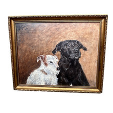 Vintage Pet Portrait Oil