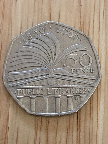 2000 public libraries 50p coin - 2000,