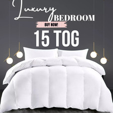 15 TOG Duvet Quilt Ultra Warm Thermal Winter Hotel Quality Comforter All Sizes