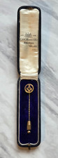 Vintage 9CT Gold Stick Tie-Pin Masonic Hallmarked and Original Case