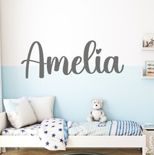 Custom Personalised Name Wall Sticker | Decal Wording Lettering Boys Girls