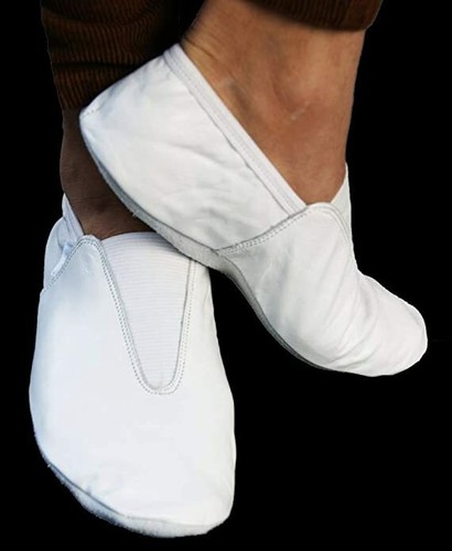 Gymnastics shoes white - gymnastics, leather