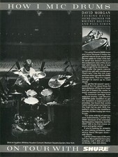 1989 Print Ad of Shure Drum