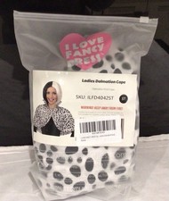 Ladies Dalmation  Cape And Toy