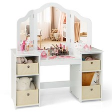 COSTWAY Kids Vanity Table