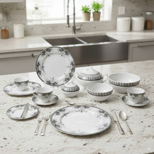 50-Piece Porcelain Dinnerware