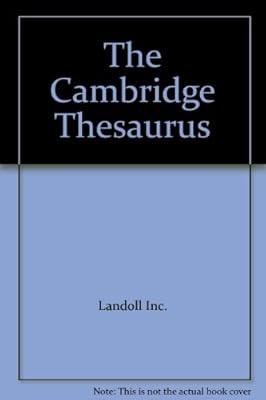 The cambridge thesaurus - the,