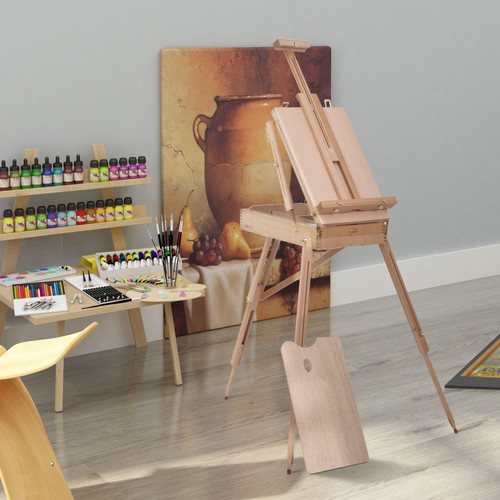 Wooden tripod art - wooden,