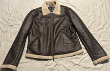 Armani jeans brown leather - jeans, pea