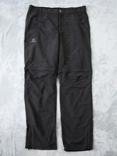 Salomon Advanced Skin Active Dry Trousers Men's W38 L32 Mens Black Zip Shorts