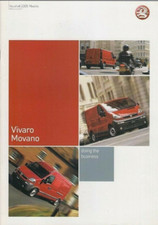 Vauxhall Vivaro & Movano 2005 UK Market Sales Brochure Van Chassis Crew Cab