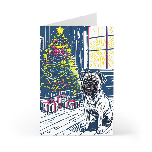 Brussels griffon christmas - brussels,