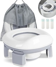 DEANIC 2-in-1 Travel Potty for Toddlers, Potty Training Toilet Seat for 1-4 Yea