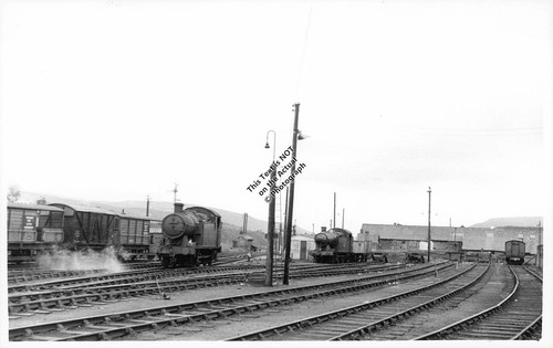 Rhymney train engine - train, yard