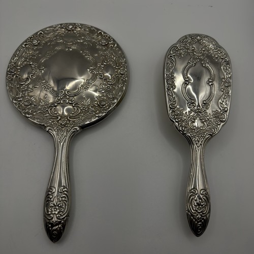 Vintage ornate silver tone - ornate,