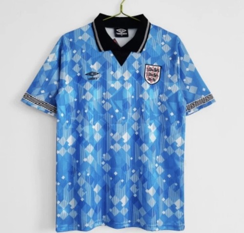 England retro 1990 blue shirt - retro,