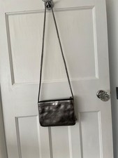 Next Pewter real leather crossbody bag. New without tags.