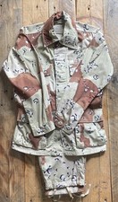 US Army Desert Camo Pattern Combat Uniform - Coat & Trousers - Choc Chip - XS