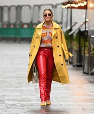 Women's Leather Trench Coat