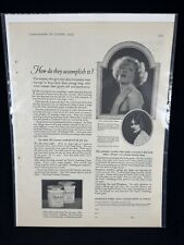 1923 Ponds Vanishing Cream