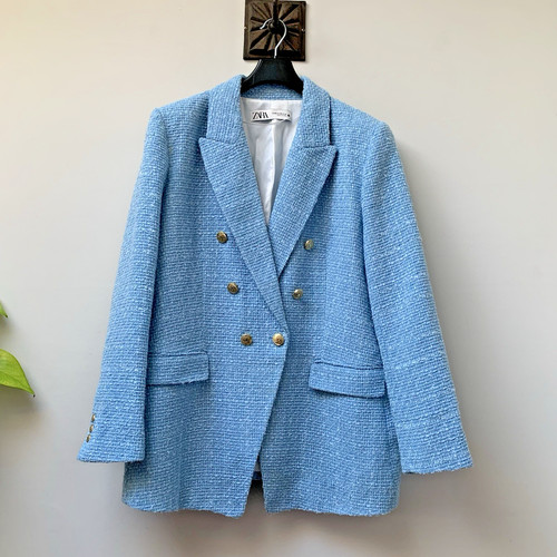 Zara women boucle blazer - zara,