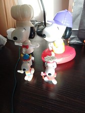 4x Vintage McDonalds Happy Meal Toys - 2 large Snoopy  from 2000, 2 x small 1999