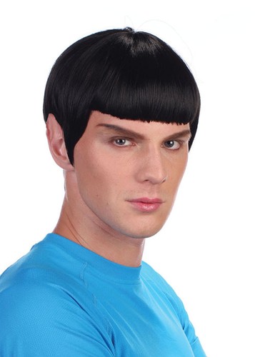 Mens spock style black - spock, space